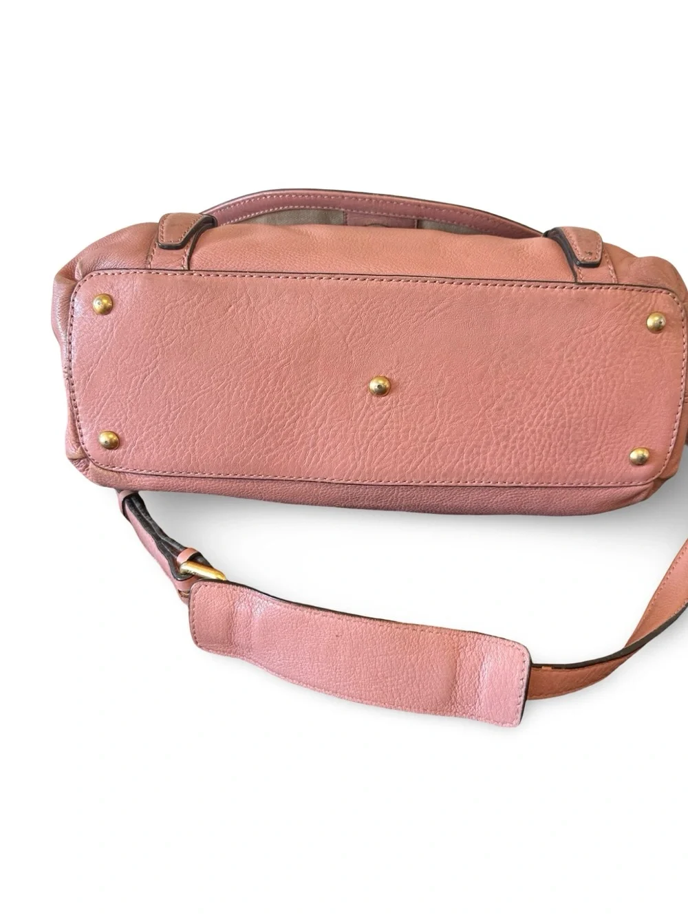 MCM Dusty Rose Leather Satchel Handbag - Women